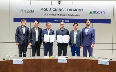 NANO Nuclear Energy and Hyundai Engineering Sign Memorandum of Understanding to Advance KRONOS MMR™ Project Execution and Future Fleet Deployment