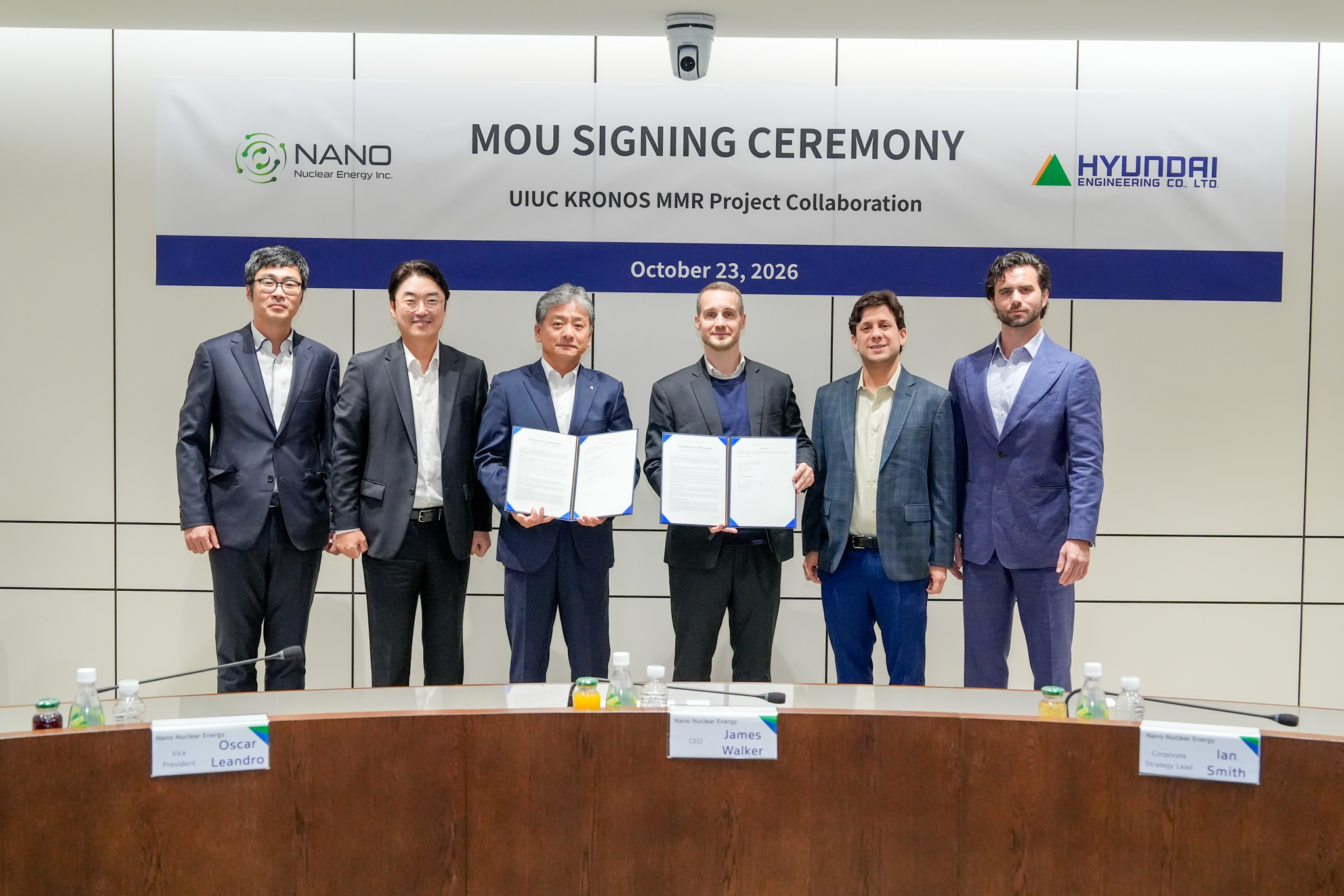 NANO Nuclear Energy and Hyundai Engineering Sign Memorandum of Understanding to Advance KRONOS MMR™ Project Execution and Future Fleet Deployment